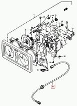 SUZUKI 34910-80C60-000 - CABLE,VELOCIMETRO