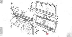 LAND ROVER 346984 - BISAGRA DE PARABRISAS