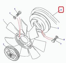 LAND ROVER ERR810 - CORREA VENTILADOR DIS. 200 TDI