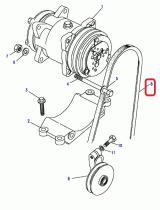 LAND ROVER ETC9009 - CORREA COMPRESOR AIRE ACONDICIONADO