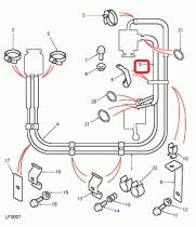 LAND ROVER ANR6656 - MANGUERAS - SERVODIRECCION