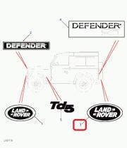 LAND ROVER BTR1047 - EMBLEMA LAND ROVER PORTON