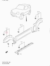 SANTANA 77610-81A00-Z2Z - PROTECTOR,FRONT SPLASH
