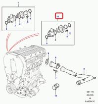 LAND ROVER PEM000020L - TERMOSTATO