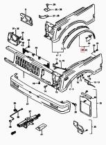 SANTANA 77110-80810-281 - EXTENSION, GUARDABARROS DER.
