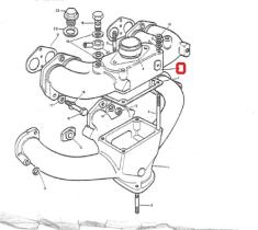 LAND ROVER 596000 - COLECTOR ADMISION 2.25 GASOLINA CON AGUJERO ROSCADO