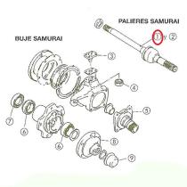 SANTANA 44101A80000 - C/PALIER DELANTERO LADO DERECHO