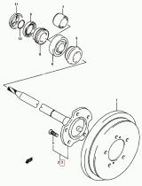 SANTANA 44220-52811 - PALIER TRASERO L/I (JA627W)