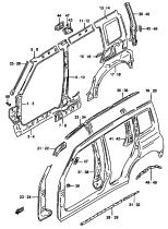 SANTANA 63712-56B00 - REFUERZO RETRACTOR L/I