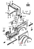 SANTANA 64243-80002 - SOPORTE EXTENSION L/D.