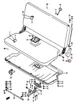 SANTANA 87621-60A30-5PK - COVER, SEAT BACK HINGE LH