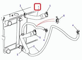 LAND ROVER ESR2298 - MANGUITO SUPERIOR RADIADOR