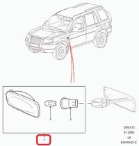 LAND ROVER XGB100310L - LED CLAIR DU RÉPÉTEUR LATÉRAL