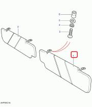 LAND ROVER MTC5698 - PARASOL LADO DERECHO