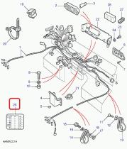 LAND ROVER AMR5861 - ROTULO - TAPA CAJA DE CONEXION