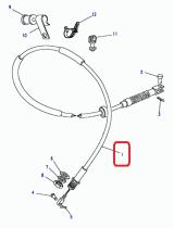 LAND ROVER NTC3396 - CABLE DE MANDO DEL ACELERADOR