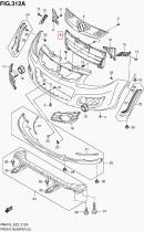 SUZUKI 71721-55L00-5PK - PARRILLA RADIADOR BAJO