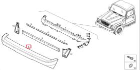 SANTANA PS-913725-799 - PARAGOLPES DELANTERO PLASTICO