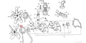 LAND ROVER 530890 - POLEA VENTILADOR
