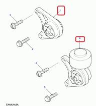LAND ROVER KHC100570KIT - KIT SOPORTES DIFERENCIAL TRASERO