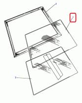 LAND ROVER MWC8442 - CRISTAL (FIJO) - PANEL LATERAL L/I