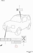 SANTANA 11955-81A00 - ETIQUETA CONTROL EMISION