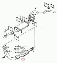 SANTANA 14150-61A12 - TUBO CENTRAL ESCAPE