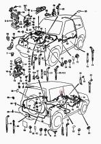 SANTANA 36620-65A60 - CABLEADO, PANEL DE INSTRUMENTOS