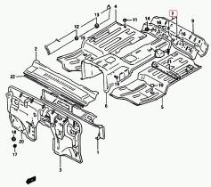 SANTANA 61810-83030 - ELEMENTO,CENTRAL SUELO,Nº1