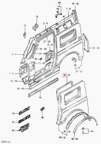 SANTANA 64217-80130 - CUBIERTA VENTANILLA POST. L