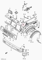 SANTANA 65954-83000 - SOPORTE DEL ALETA L/I