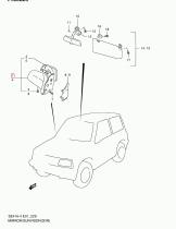 SANTANA 84701-61A30-0BM - ESPEJO, RETROVISOR EXTERIOR DERECHA (AZUL)