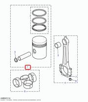 LAND ROVER RTC644220 - PISTON COMPLETO CON SEGMENTOS +.20 "
