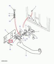 LAND ROVER MXC2047 - SUPPORT DE PIVOT DE RETENUE DE PORTE