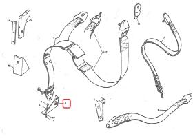 LAND ROVER 205451 - SOPORTE CINTURON SEGURIDAD