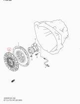 SUZUKI 22400-67J02-000 - DISCO DE EMBRAGUE