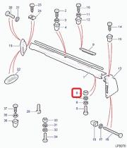 LAND ROVER NH104044 - TUERCA HEXAGONAL M4