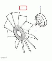 LAND ROVER PGG000180 - CJTO VENTILADOR VISCOSO TD5