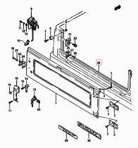 SANTANA 84681-80001 - GOMA PORTON TRASERO