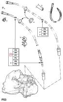 OPEL 1268415 - FLEXIBLE VELOCIMETRO