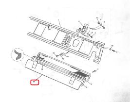 LAND ROVER 345845 - CLAPETA VENTANILLA LADO DERECHO