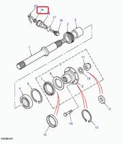 LAND ROVER AAU2304 - ANILLO DE JUNTA
