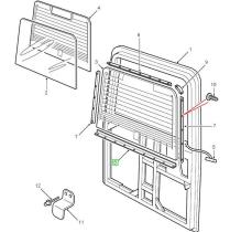 LAND ROVER 333032 - PERFIL RETENEDOR CRISTAL TRASERO, INFERIOR