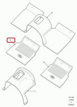 LAND ROVER BTR7895 - TAPETE-PASO-PISO DEL.