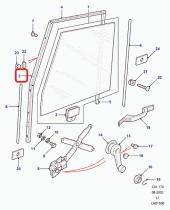 LAND ROVER CFE000710 - VIERTEAGUAS VERTICAL, DELANTERO, CRISTAL 4MM