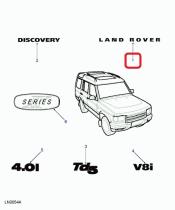 LAND ROVER DAG100370MAD - ANAGRAMA-LAND ROVER, PLATA, CAPÓ