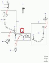 LAND ROVER DNH000050 - TUBO FLEXIBLE-SURTIDOR A VÁLVULA DE NO RETORNO