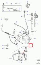 LAND ROVER DNH000060 - CONJUNTO TUBO FLEXIBLE Y SURTIDOR-LAVAFARO, RH