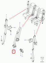 LAND ROVER EVL501100PMA - HEVILLA CINTURON DE SEGURIDAD 2ª Y 3ª FILA