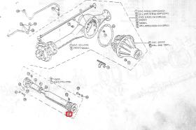 LAND ROVER 600656 - BRIDA TRANSMISION 1964-84